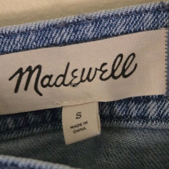 Madewell Denim Cropped Tank Brigham Wash 2022 Size S - Picture 6 of 8